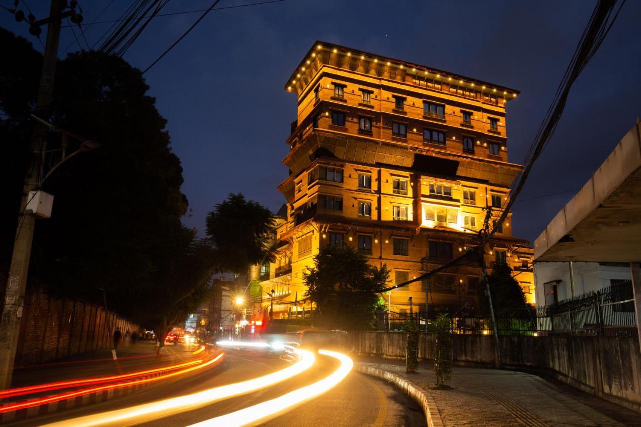 Basera Boutique Hotel 카트만두 외부 사진 The hotel at night